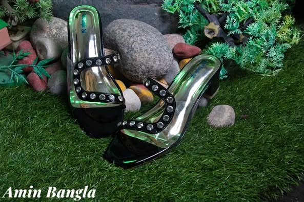 Stone Studded Heeled Sandal